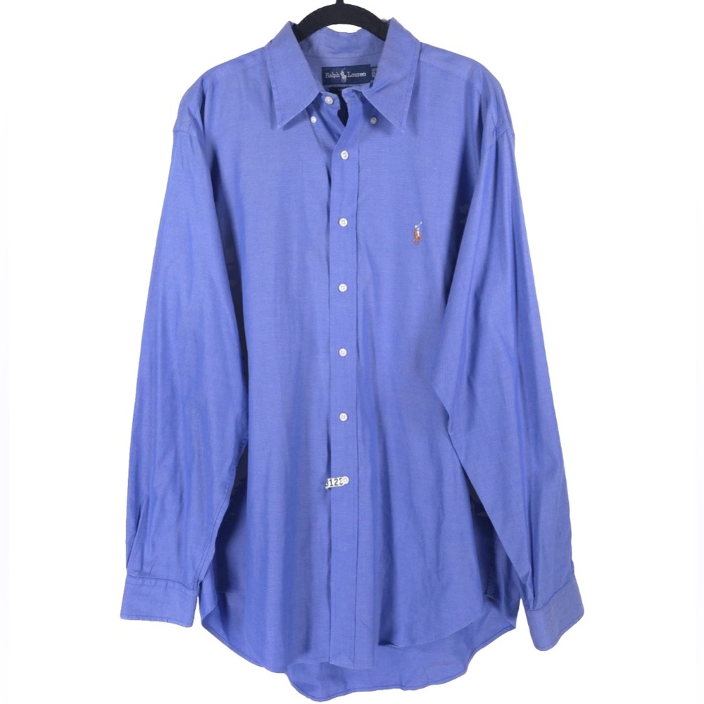 RALPH LAUREN YARMOUTH COTTON POINT OXFORD Button Down Shirt Size 16 1/2 - 35